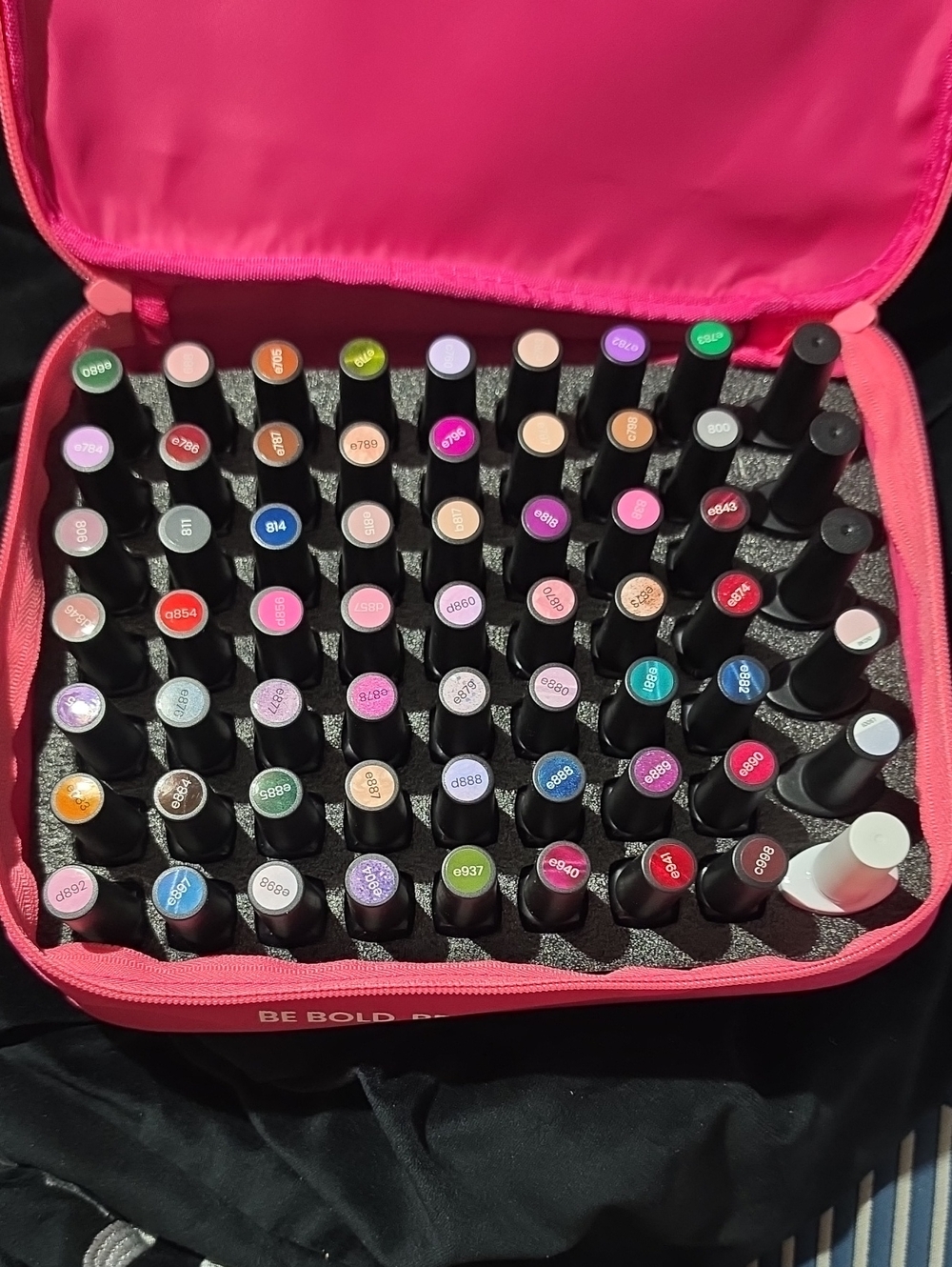 Gel....105 Bottles Women Beetles Gel Nail  Set - Pink & Multicolor
